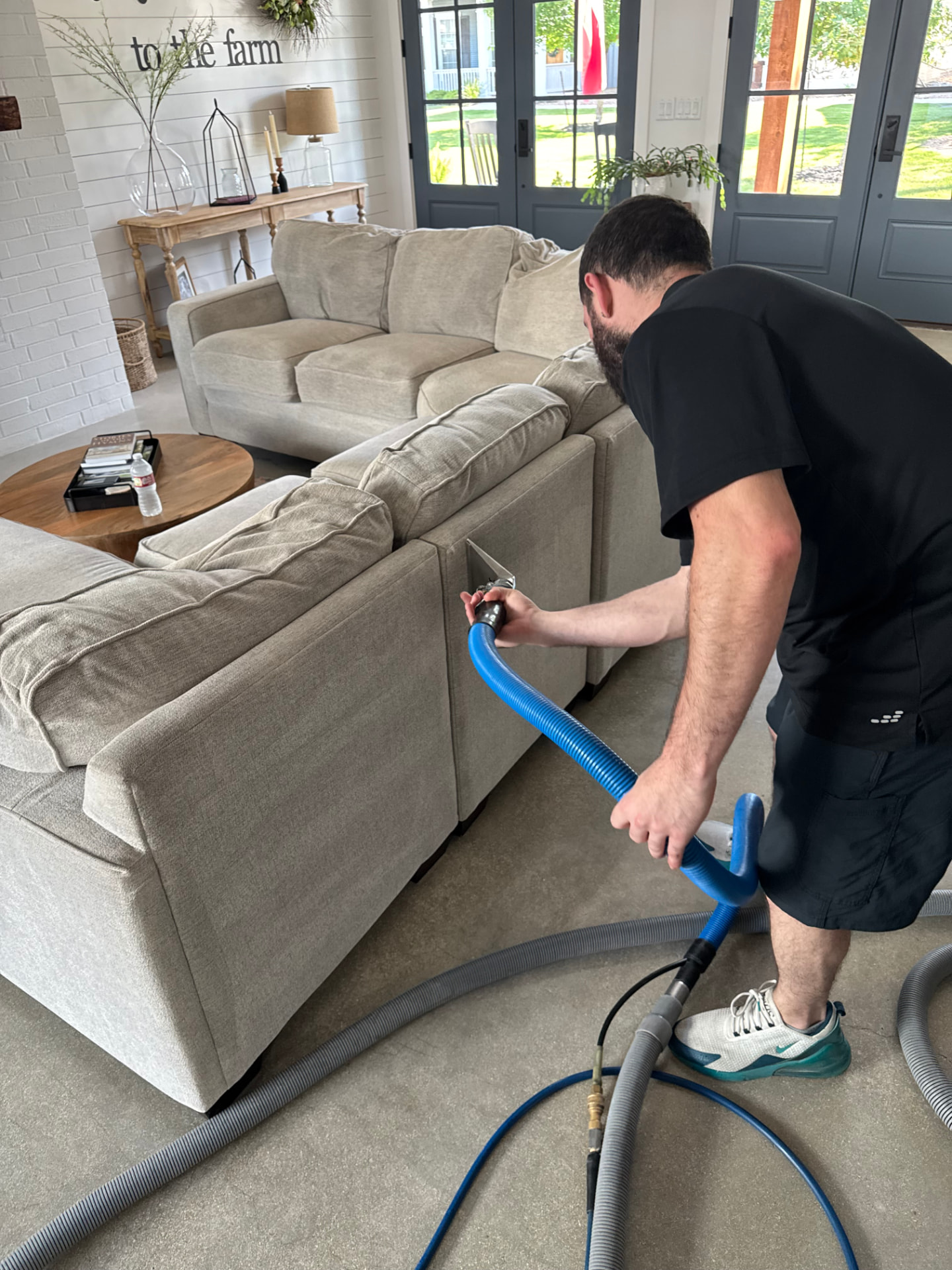 Upholstery & sectionals after cleaning